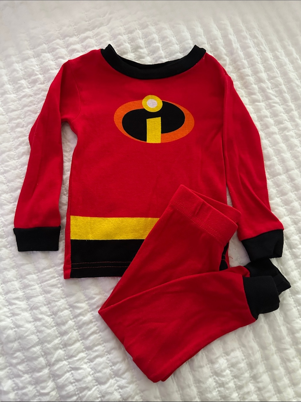 Disney Red and Black Superhero Pajama Costume Set